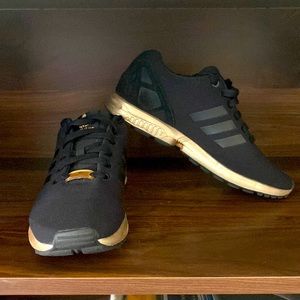 Adidas ZX Flux black and rose gold.